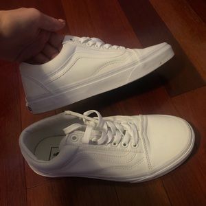 White vans size 8 women